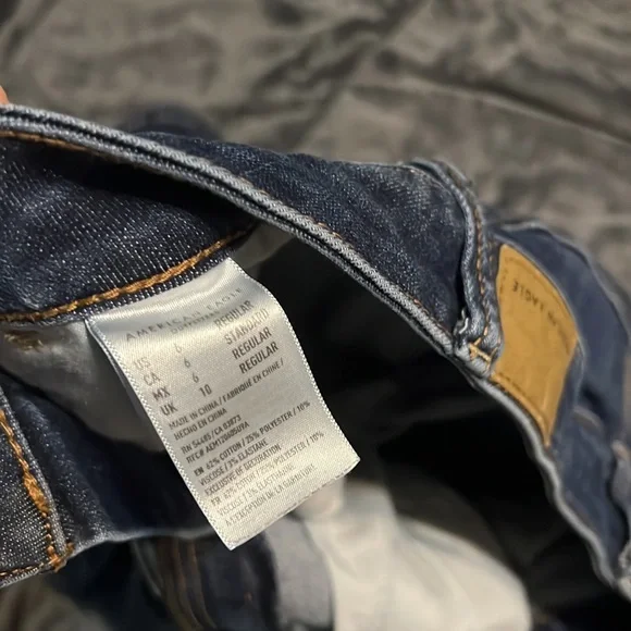 American Eagle next level stretch size 6 jeggings, high rise - Picture 4 of 5